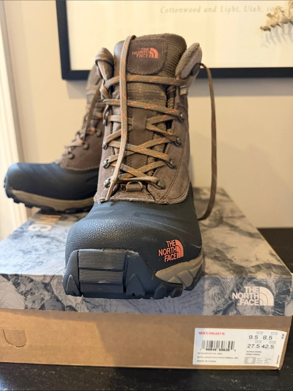 The North Face Men’s Chilkat 3 Brown & Black Waterproof Hiking Boots